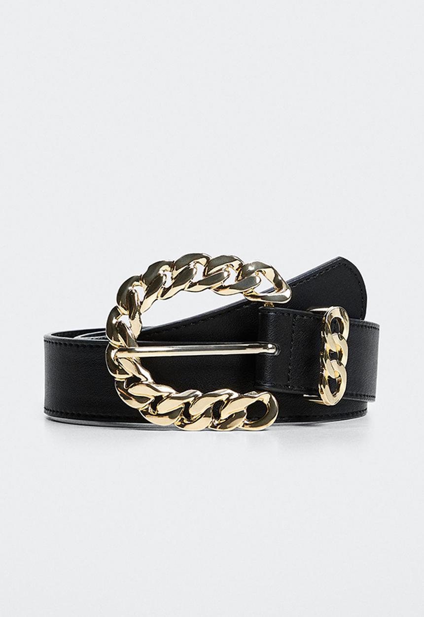 MANGO - Belt chan - black