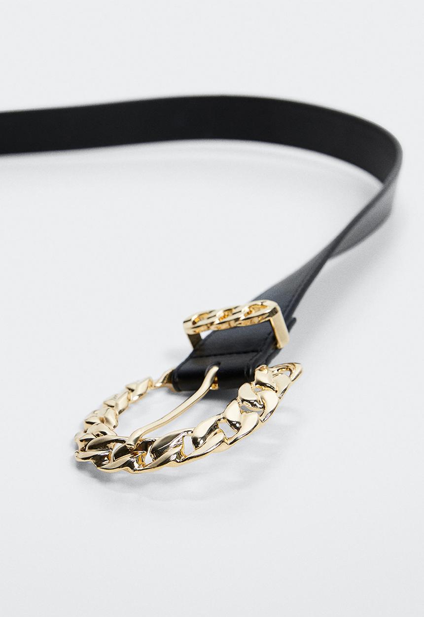 MANGO - Belt chan - black