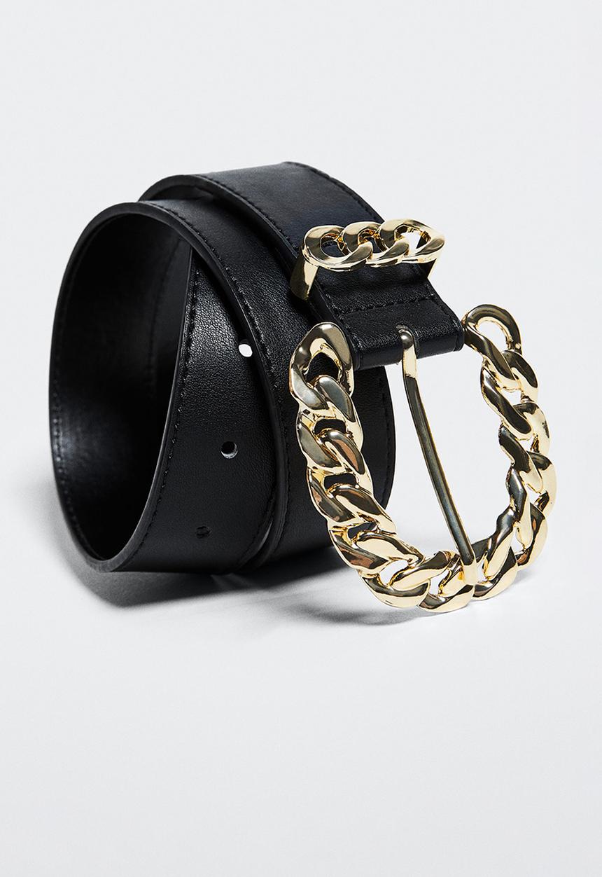 MANGO - Belt chan - black