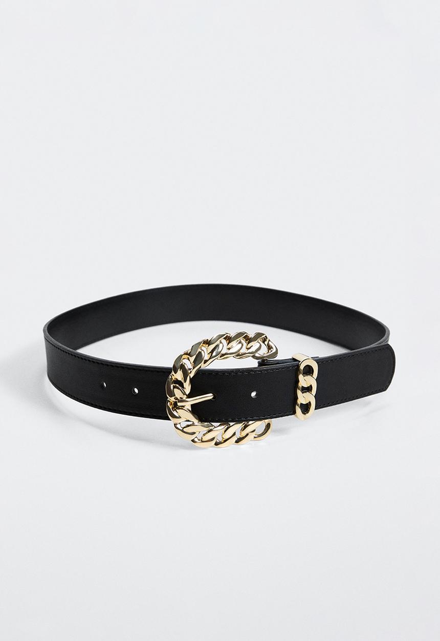 MANGO - Belt chan - black