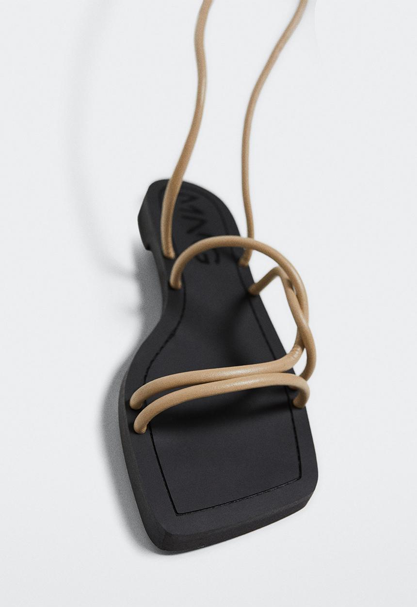 MANGO - Paula strappy sandal - beige