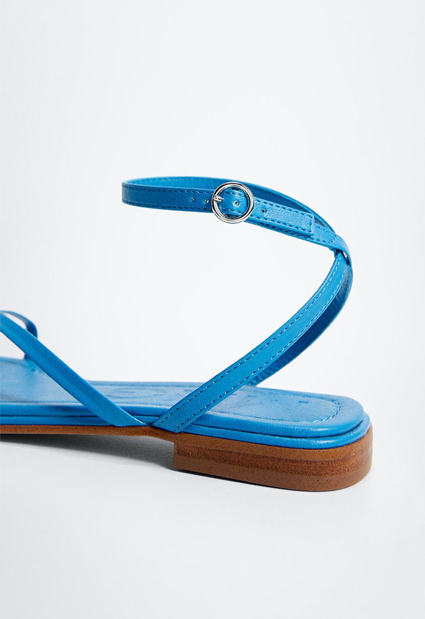 MANGO - Tapy ankle-cuff sandal - medium blue