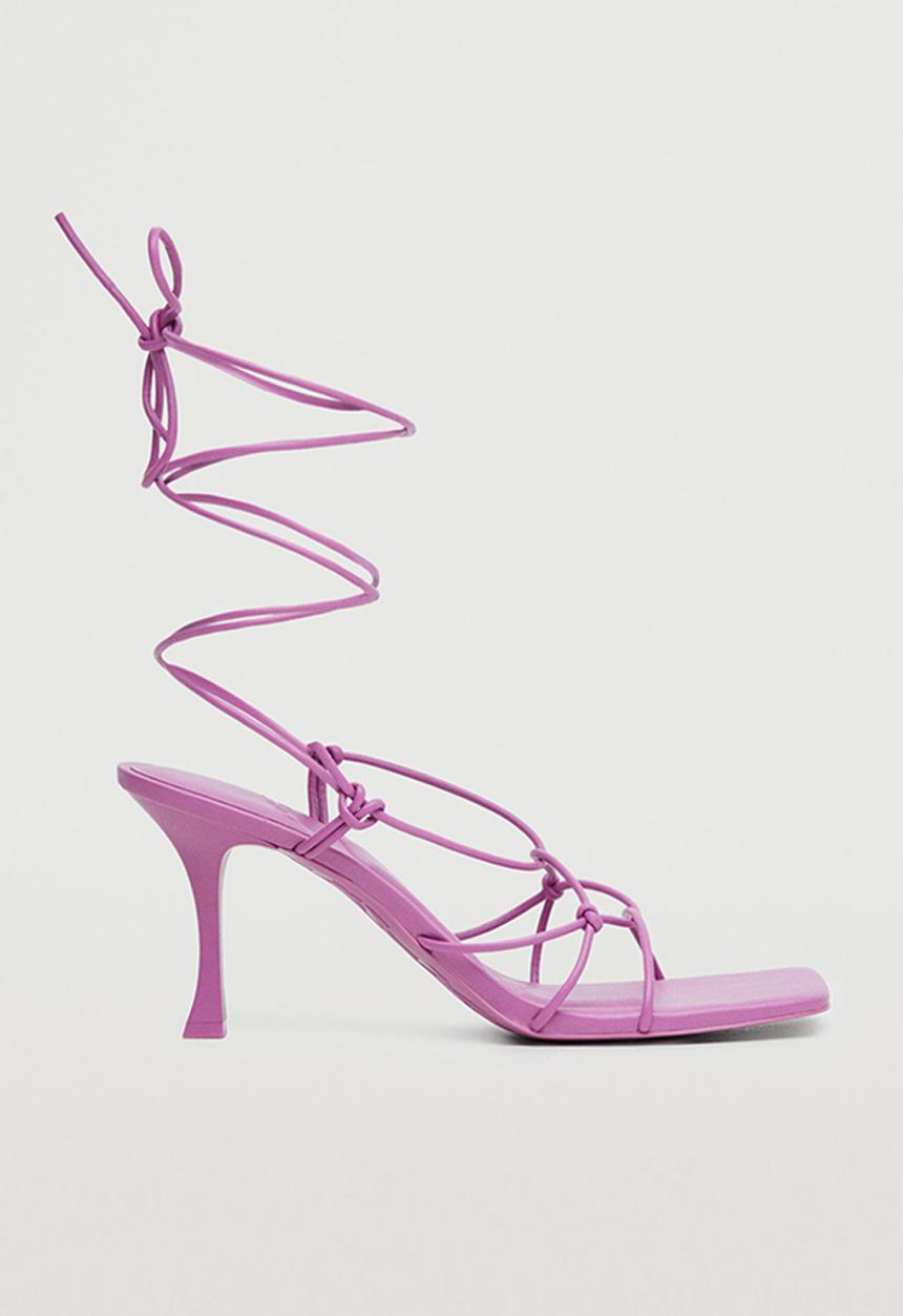 MANGO - Clara strappy heel - bright pink