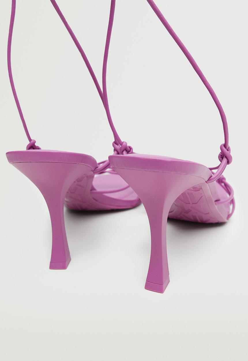 MANGO - Clara strappy heel - bright pink