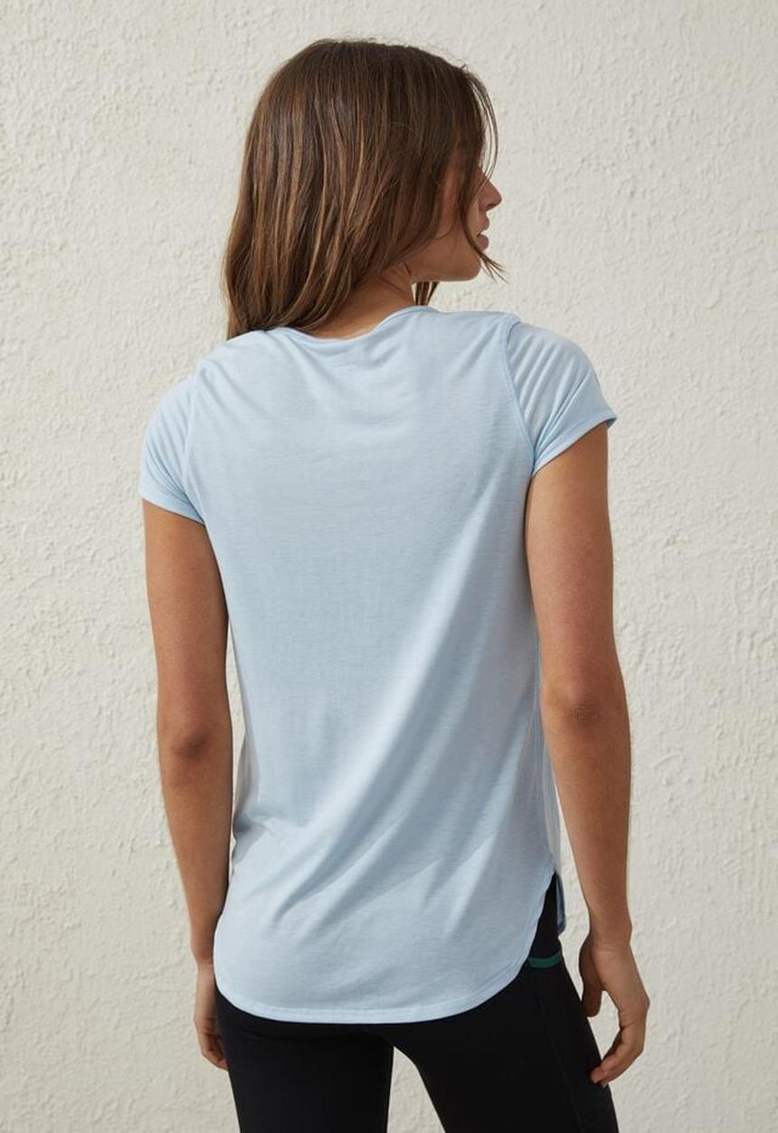 Cotton On - Gym t shirt - silk blue