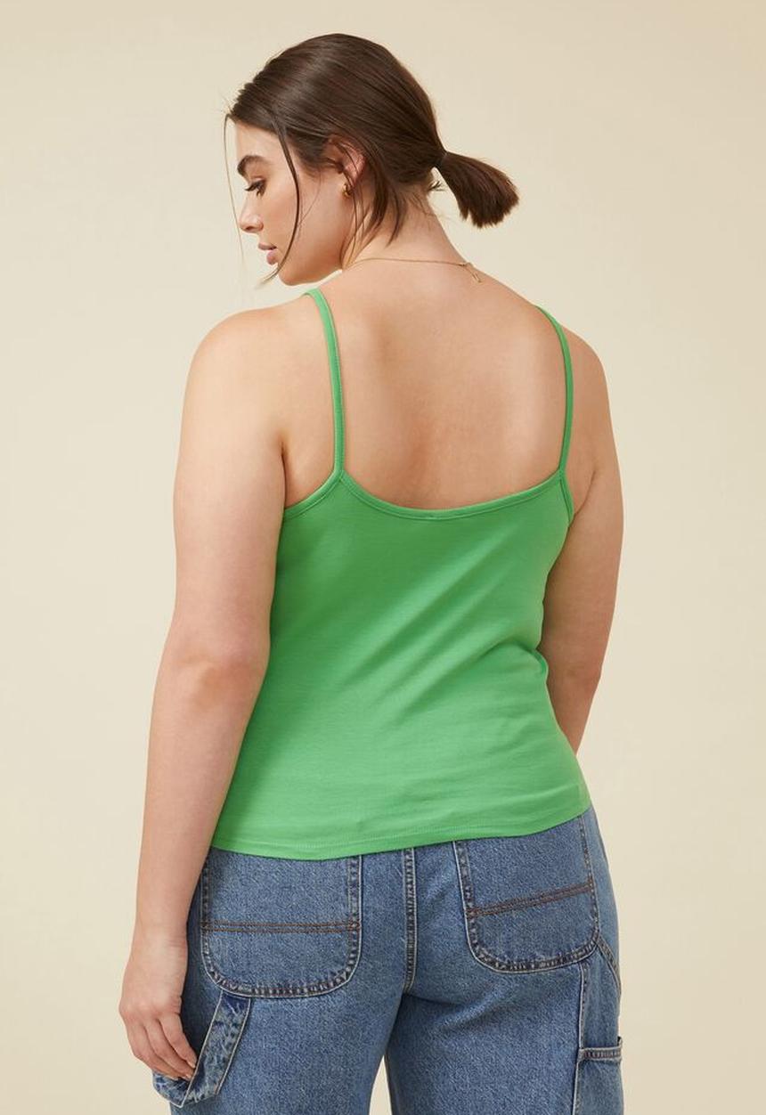 Cotton On - Curve the 91 cami - garden green