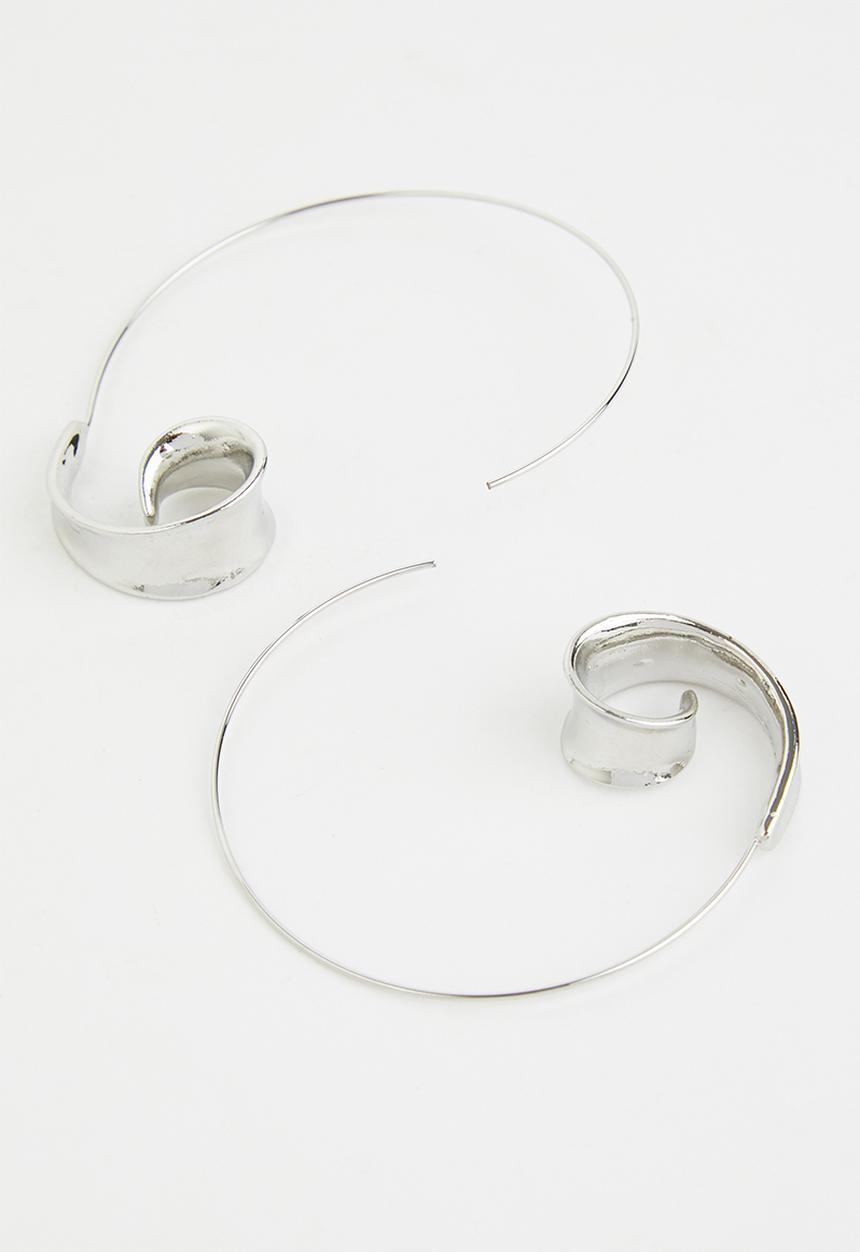 Superbalist - Libby hoop earrings - silver