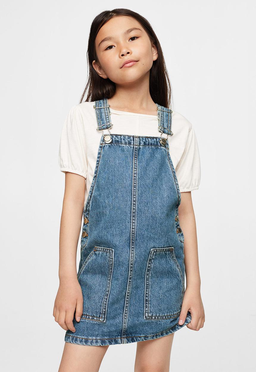MANGO - Dungaree dress paula - blue