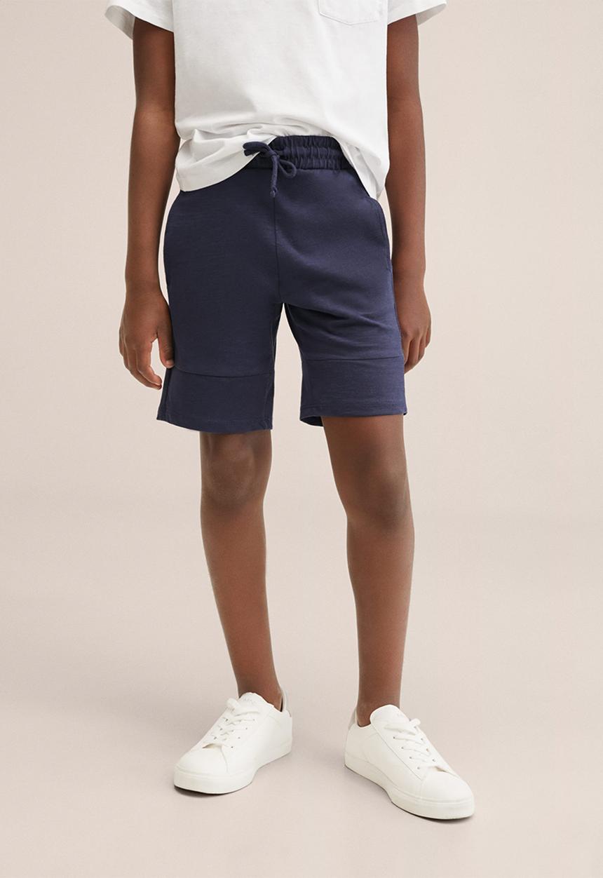 MANGO - Bermuda shorts slub - navy