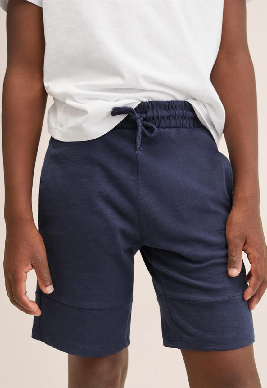MANGO - Bermuda shorts slub - navy