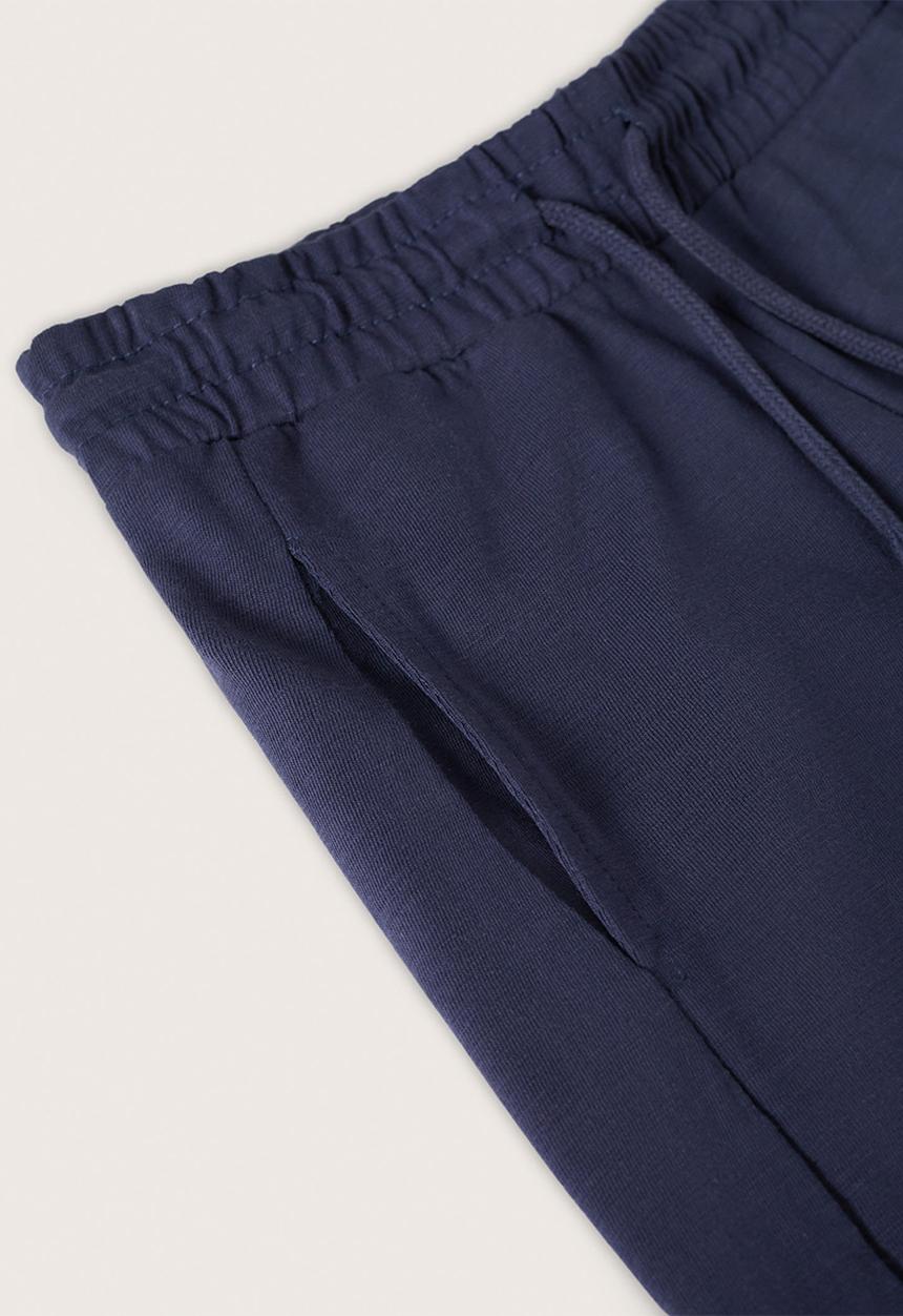 MANGO - Bermuda shorts slub - navy