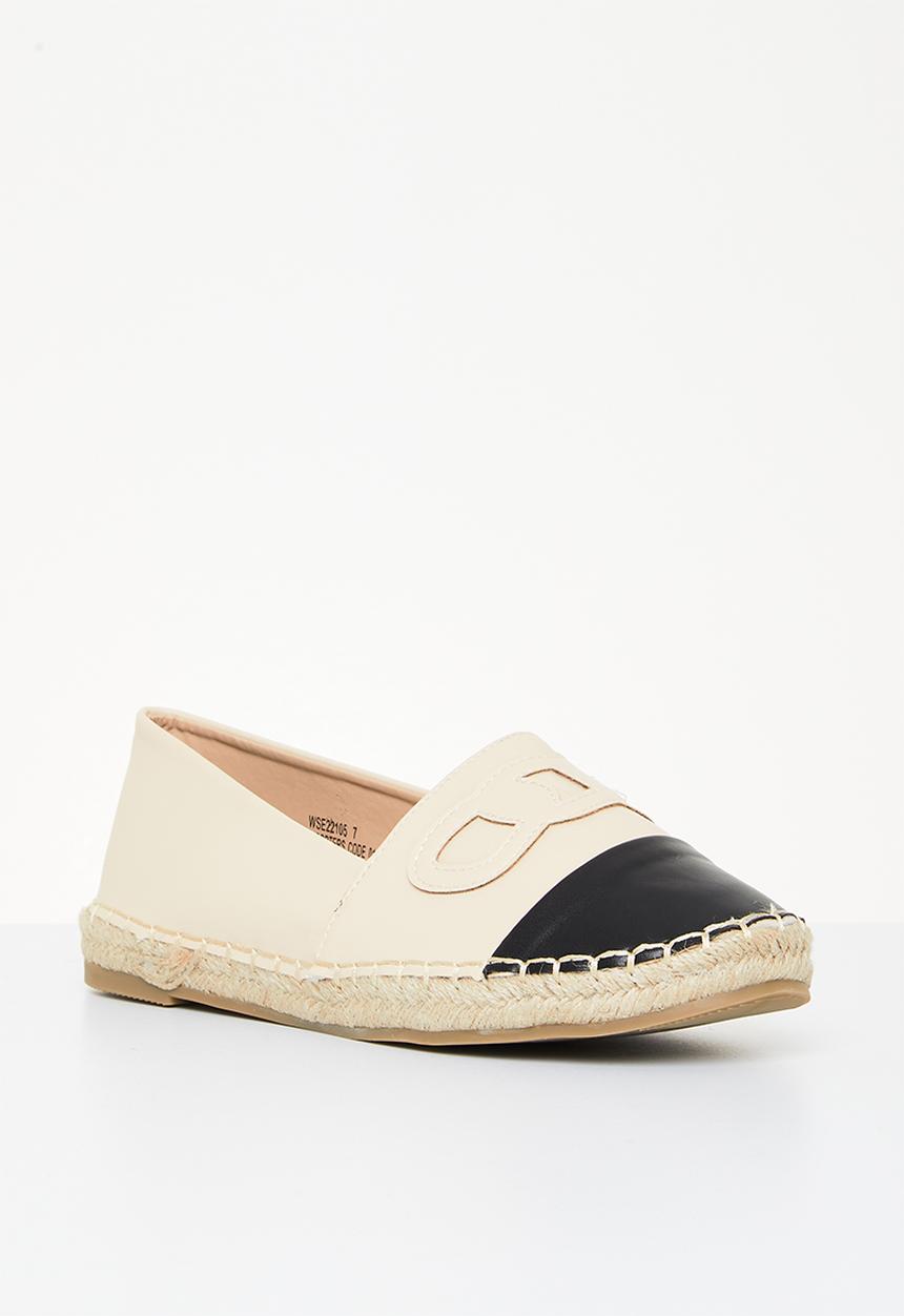 Madison® - Paisley espadrille slip-on - neutral & black