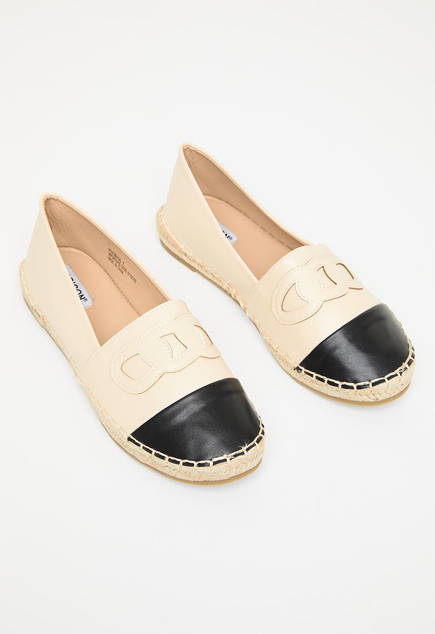 Madison® - Paisley espadrille slip-on - neutral & black