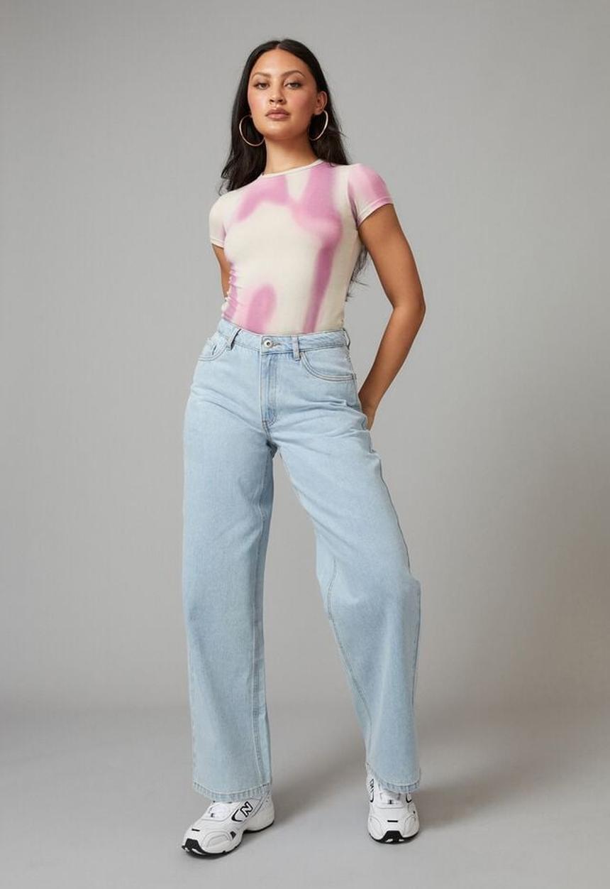 Factorie - Low rise baggy jean - ice blue