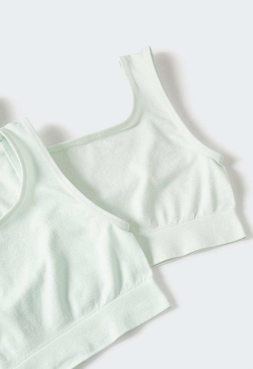 MANGO - Bra jacky - pastel green