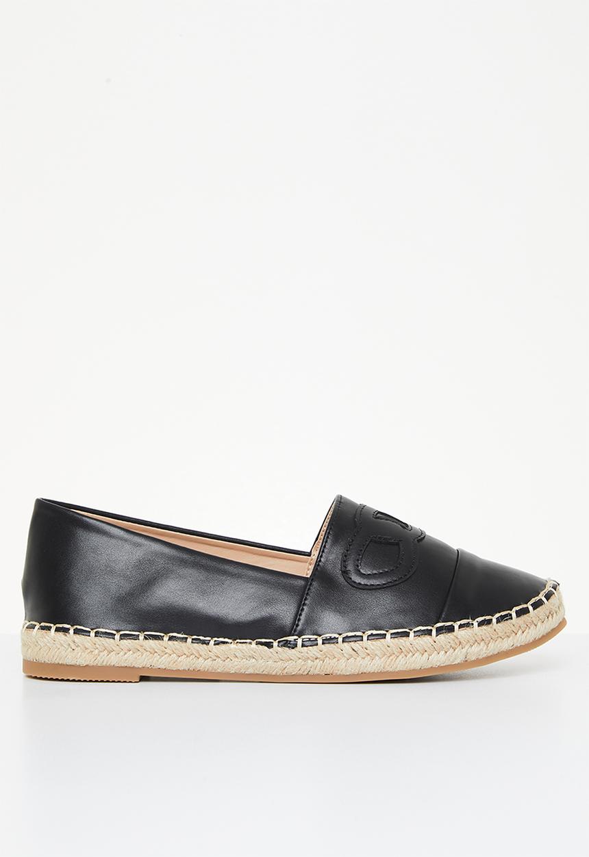 Madison® - Paisley espadrille slip-on - black
