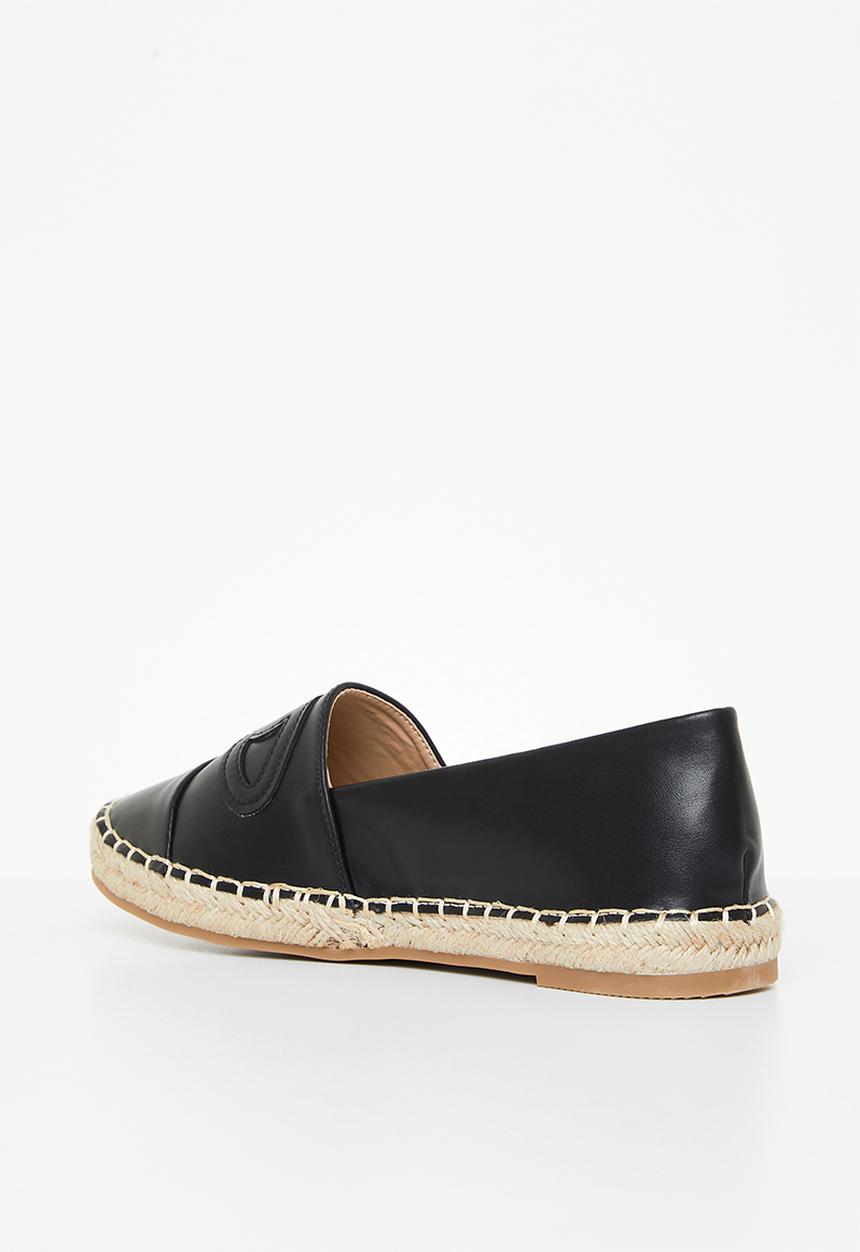 Madison® - Paisley espadrille slip-on - black