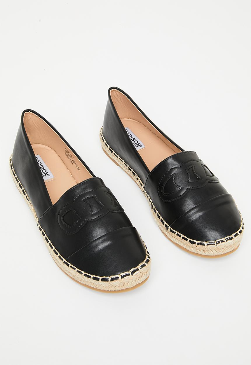Madison® - Paisley espadrille slip-on - black