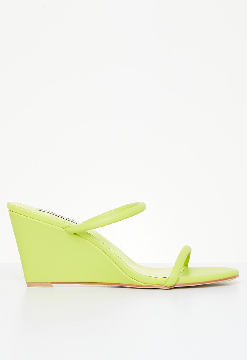 Madison® - Alora mule wedge heel - lime yellow