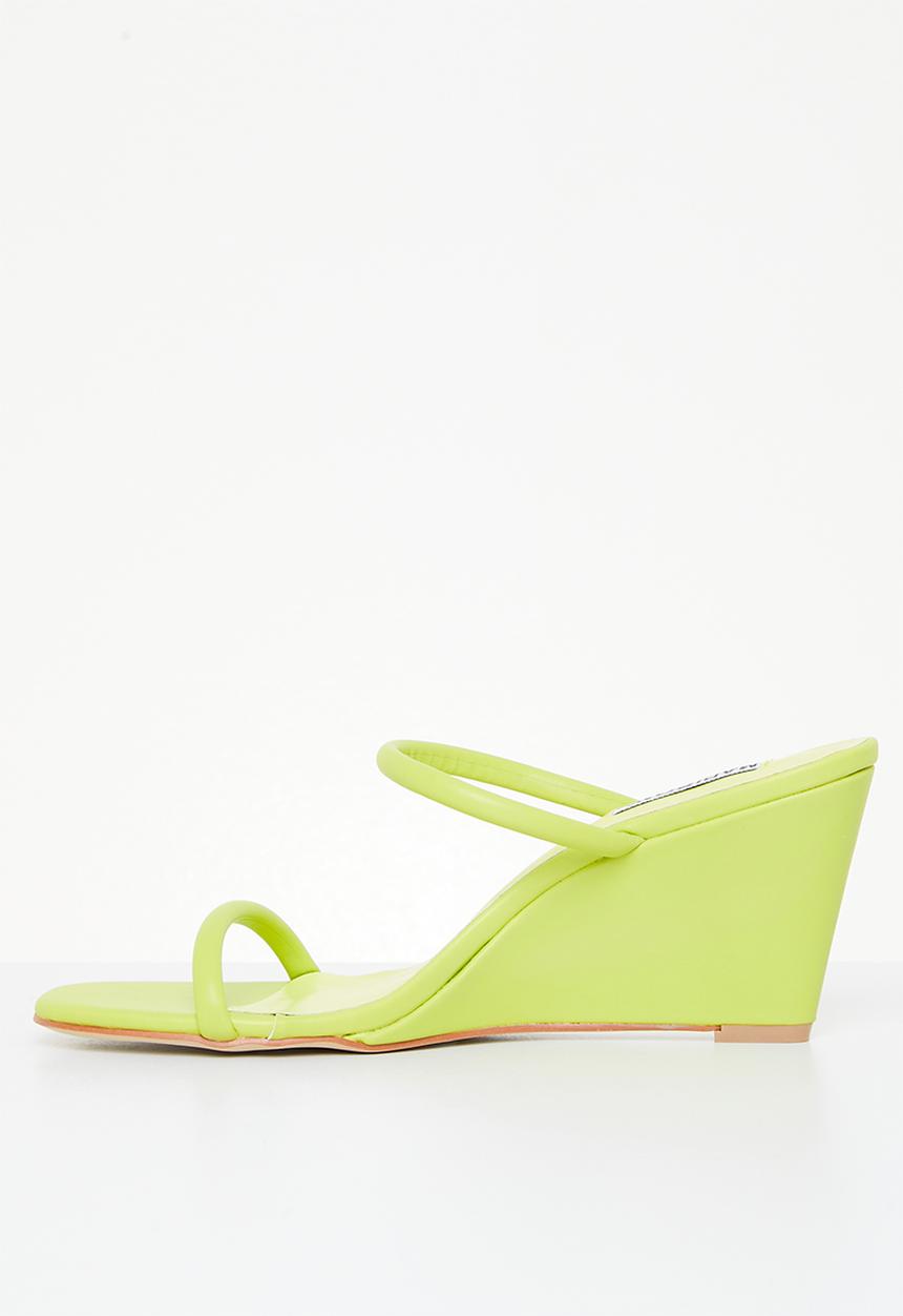 Madison® - Alora mule wedge heel - lime yellow