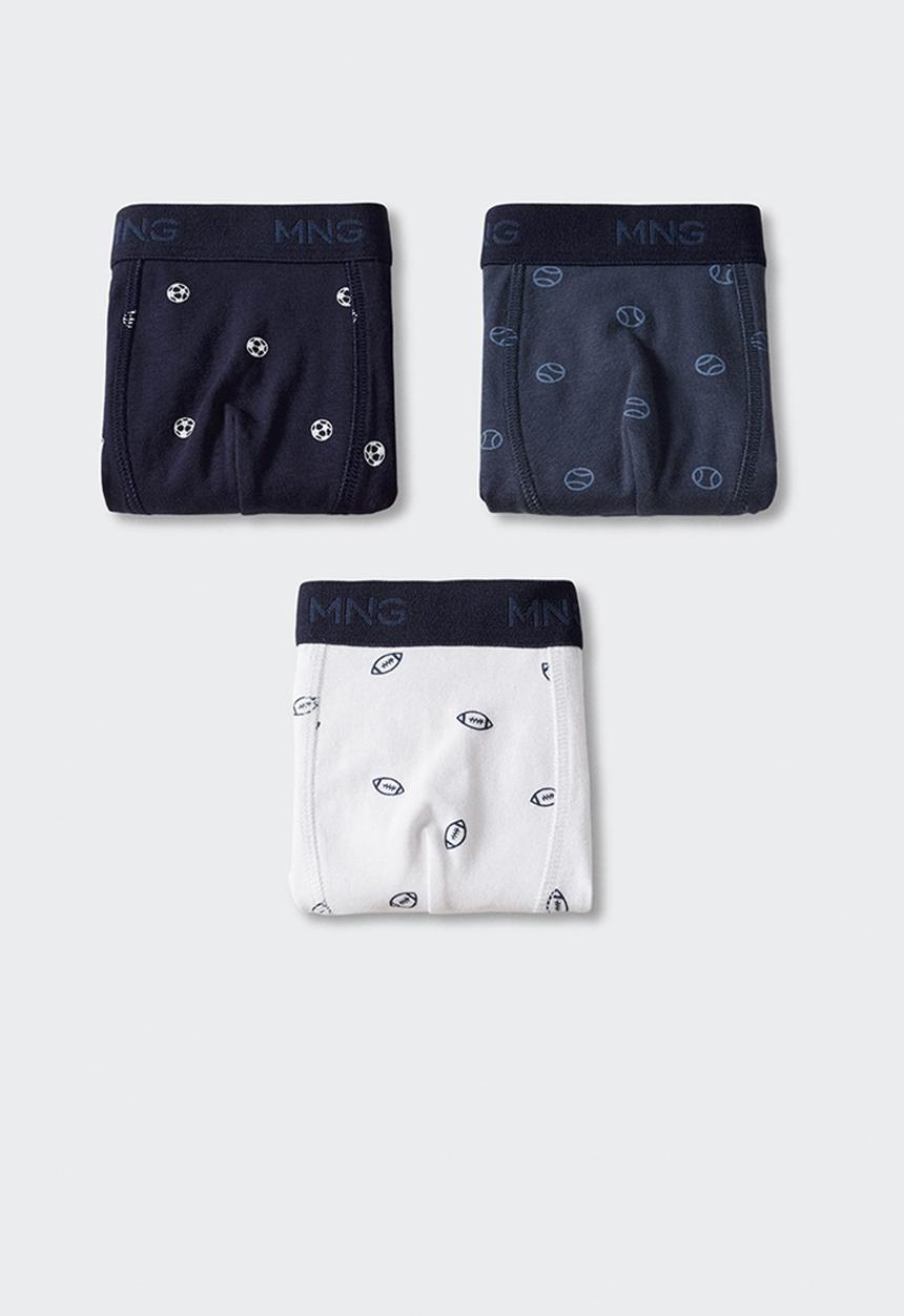 MANGO - Boxers balls3 - navy & white 