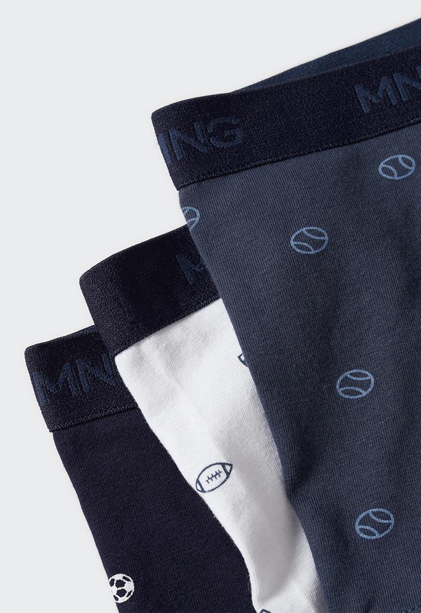 MANGO - Boxers balls3 - navy & white 