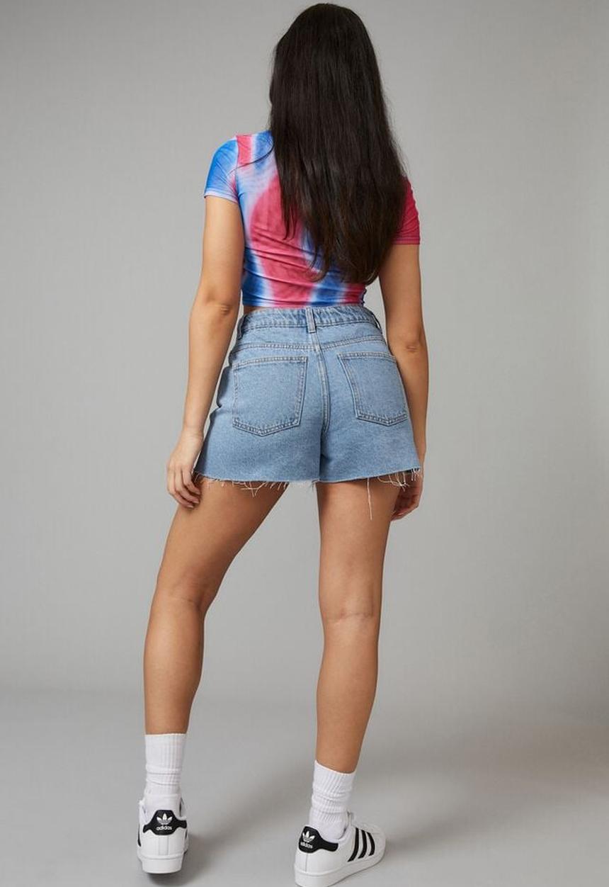 Factorie - Relaxed denim short - blue crush