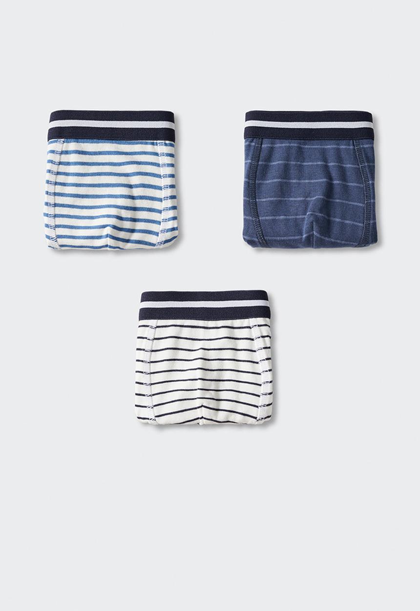 MANGO - Boxers stripes - medium blue