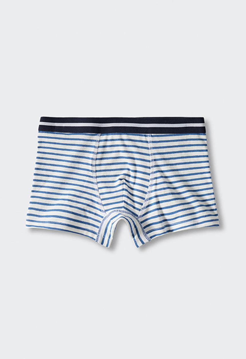 MANGO - Boxers stripes - medium blue