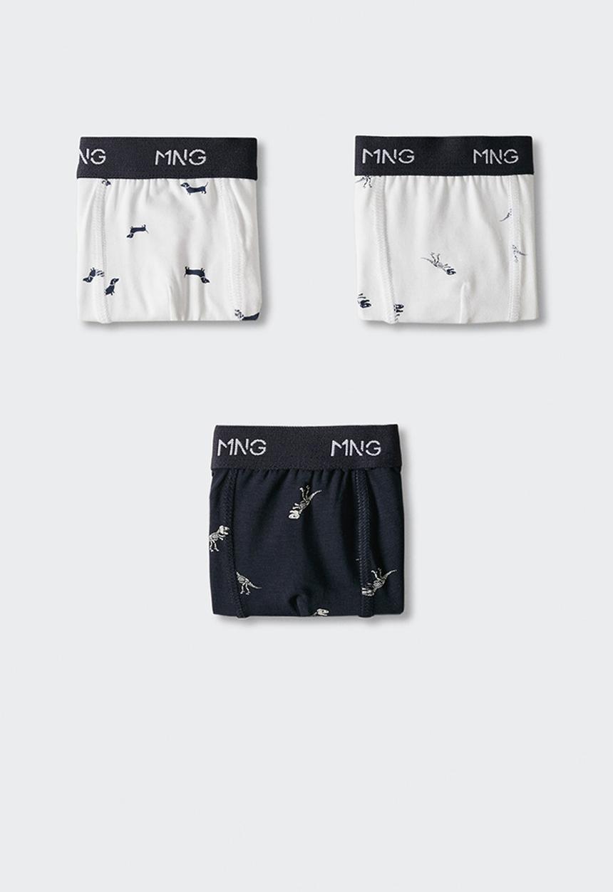 MANGO - Boxers dino3 - off white & navy