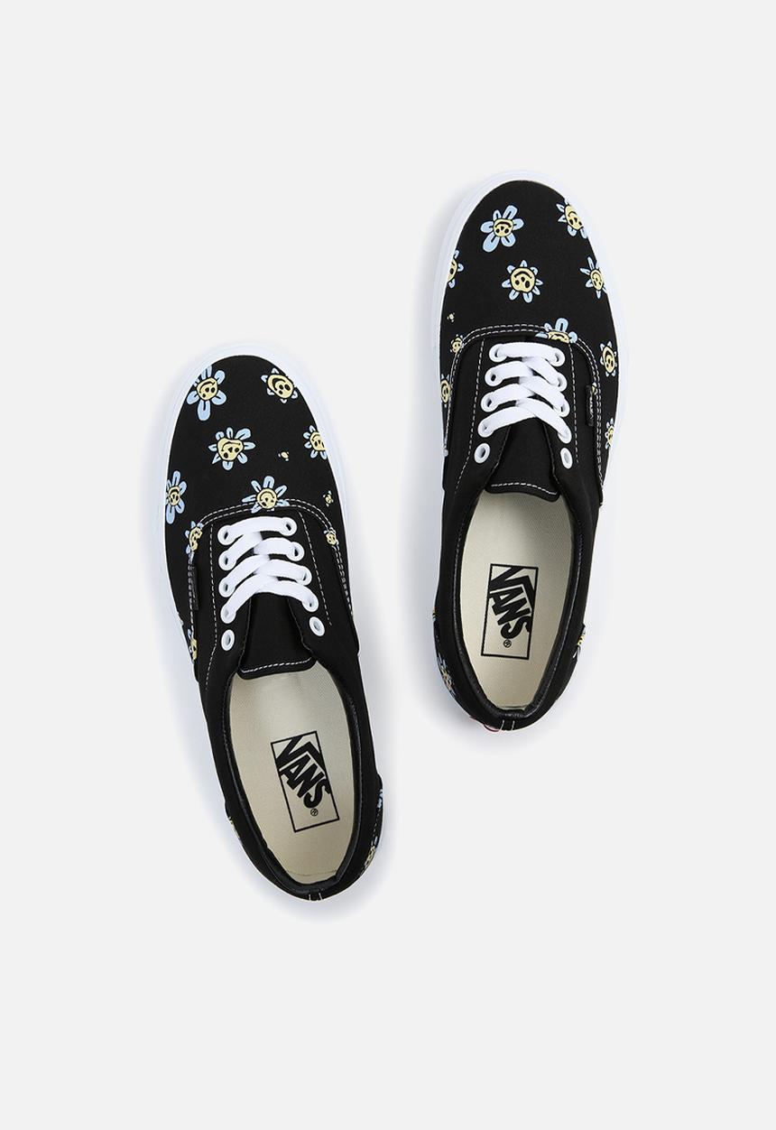 Vans - Era -  trippy grin floral black/yellow