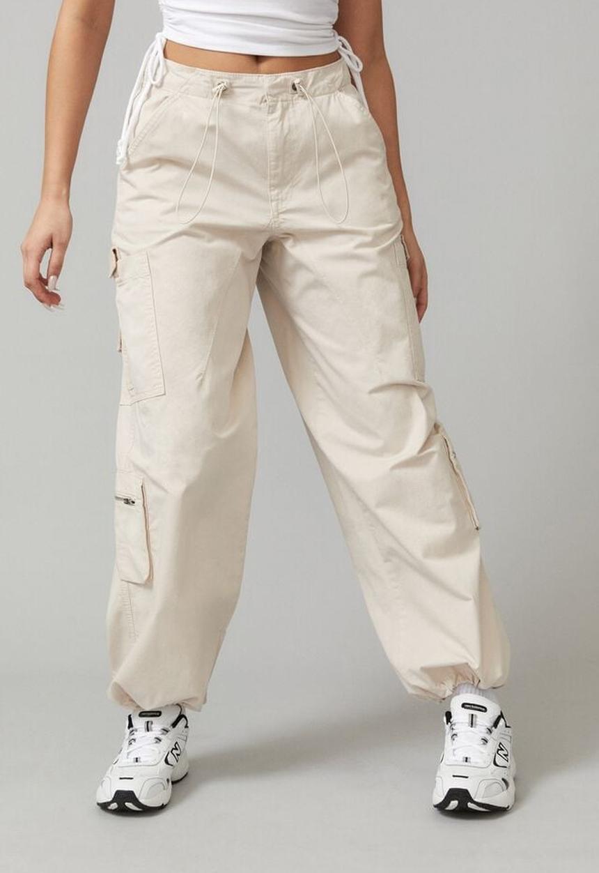 Factorie - Utility bungee cord cargo pant - light stone