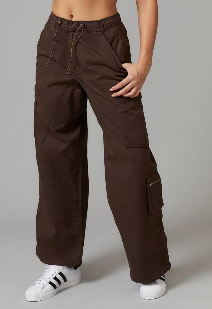 Factorie - Utility bungee cord cargo pant - deep mahogany