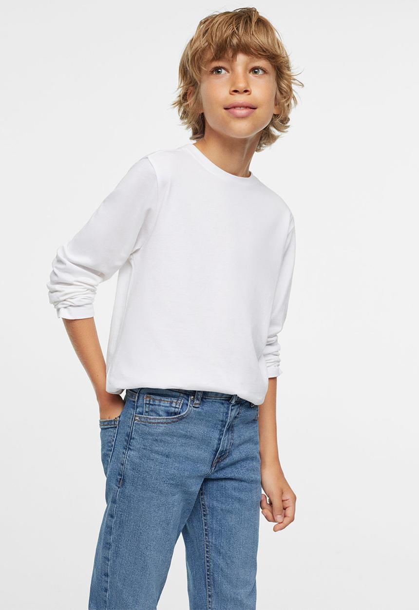 MANGO - Jeans regular - open blue