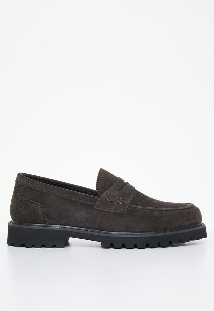 PC - Penny suede slip-on - espresso