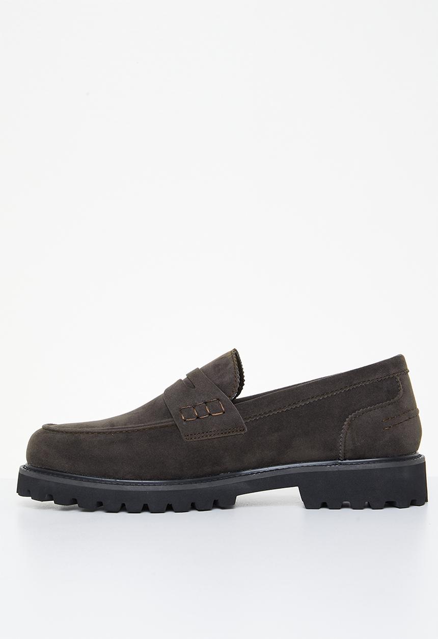 PC - Penny suede slip-on - espresso
