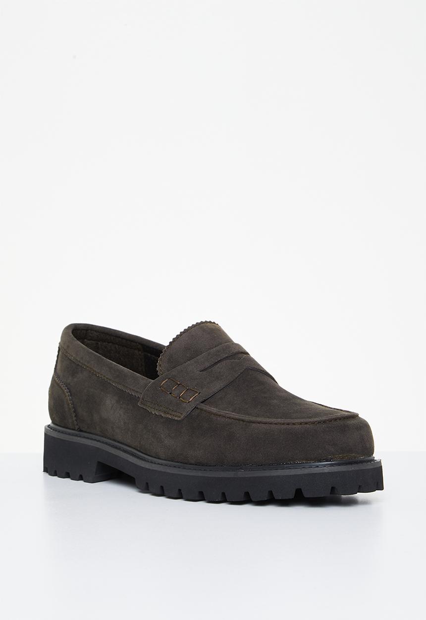 PC - Penny suede slip-on - espresso