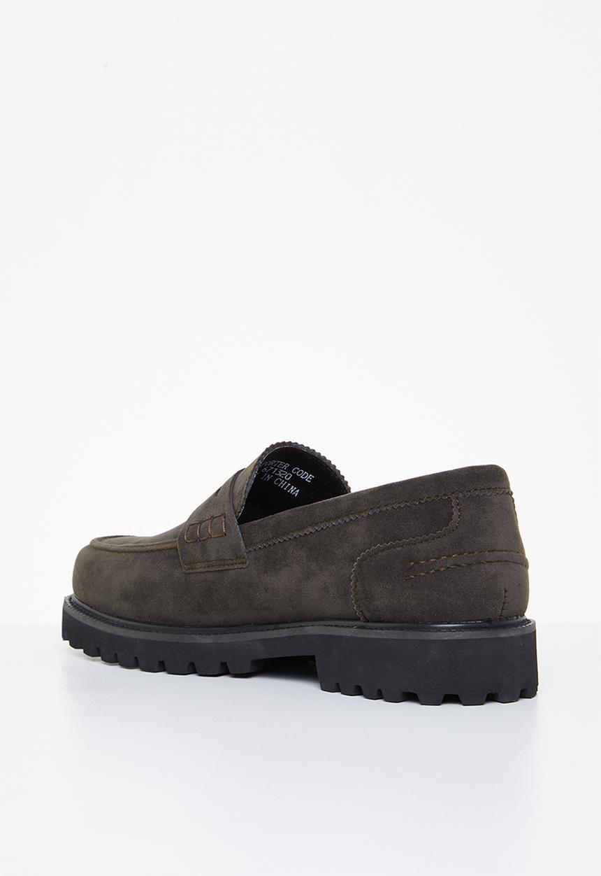 PC - Penny suede slip-on - espresso