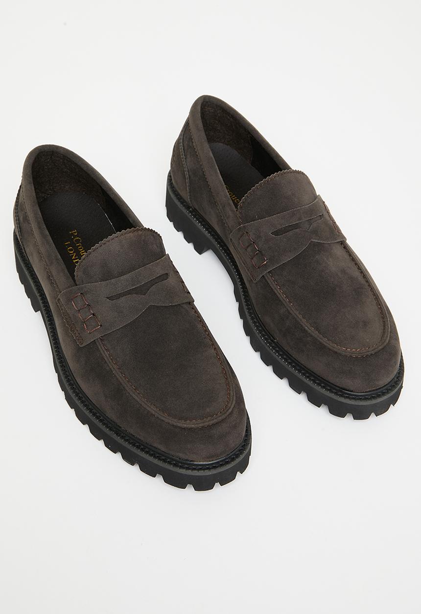 PC - Penny suede slip-on - espresso