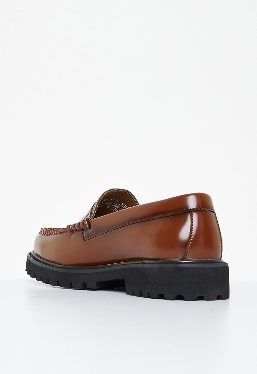 PC - Penny leather slip-on - tan