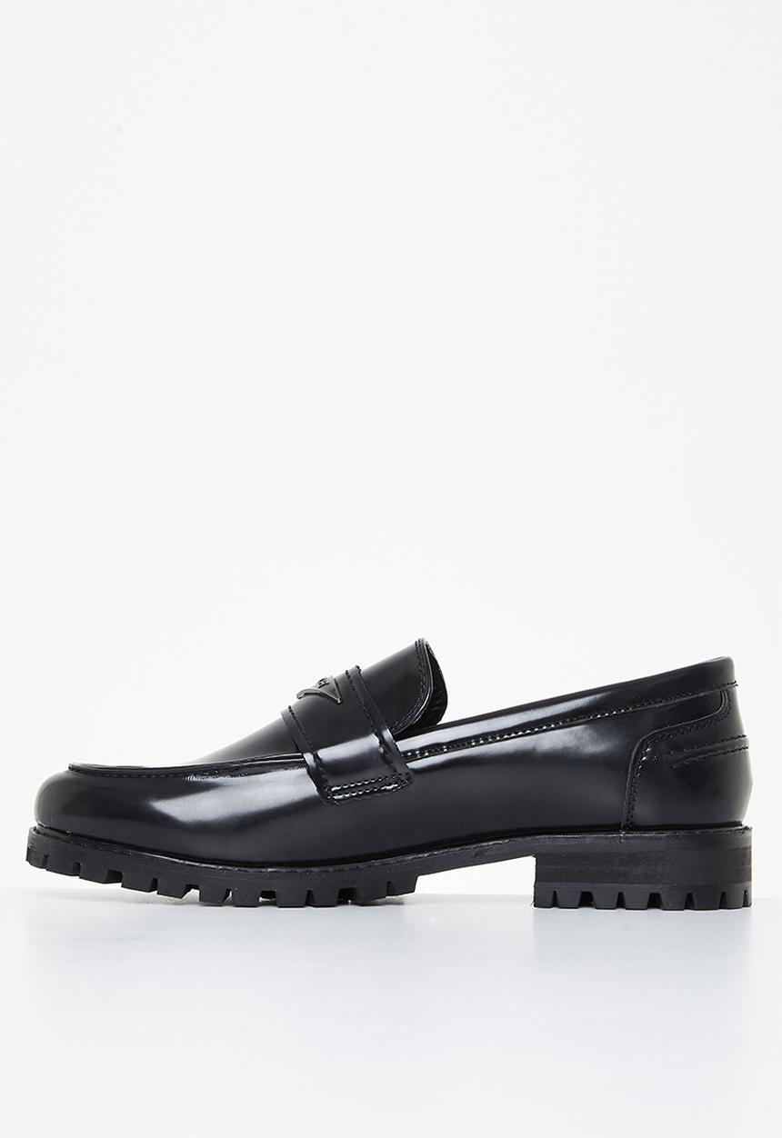 PC - Tractor penny leather - black