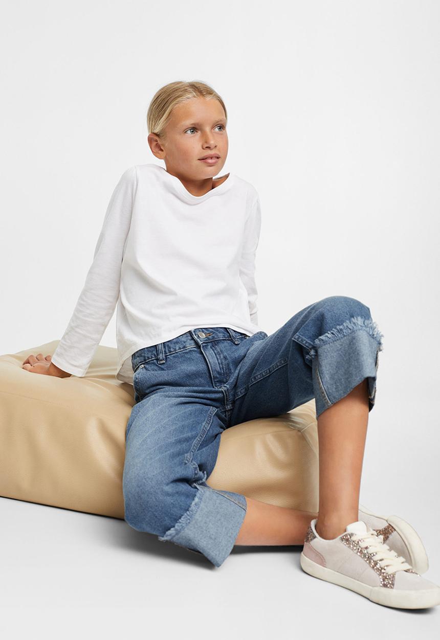MANGO - Jeans korea - open blue
