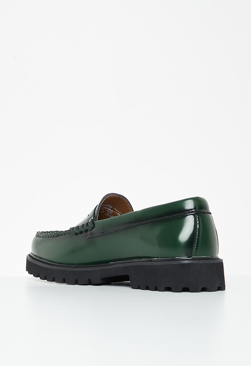 PC - Penny leather slip-on - green