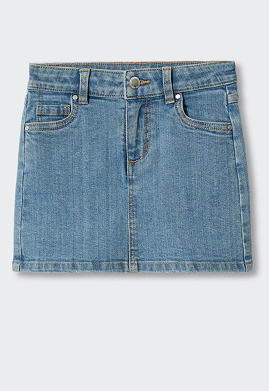 MANGO - Skirt sue - medium blue 