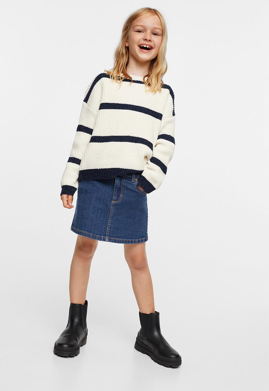 MANGO - Skirt sue - dark blue