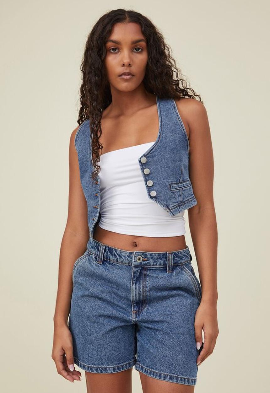 Cotton On - Denim vest - blue wash
