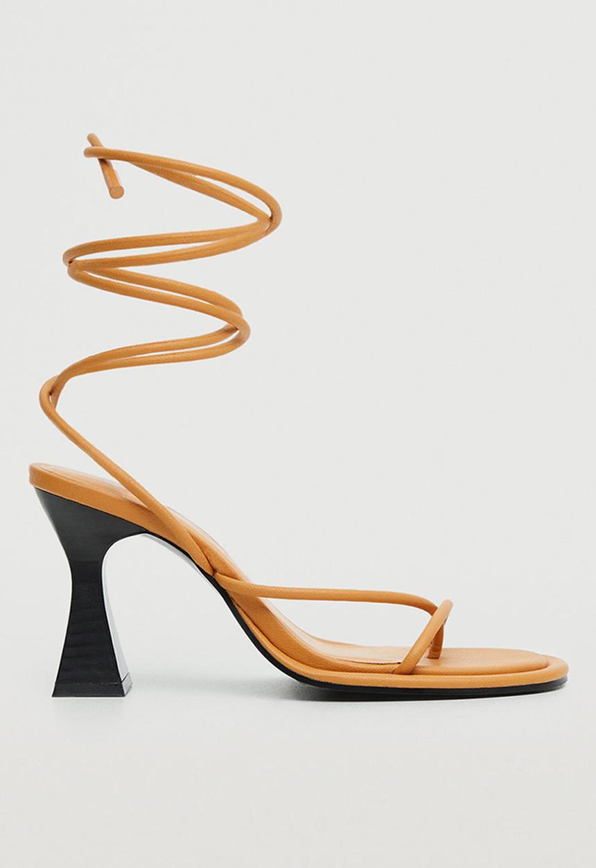 MANGO - Boulard strappy heel - medium brown