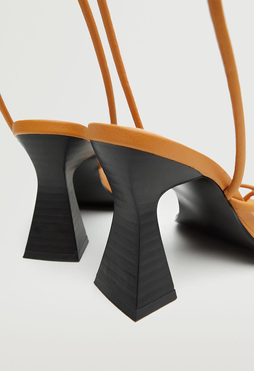 MANGO - Boulard strappy heel - medium brown