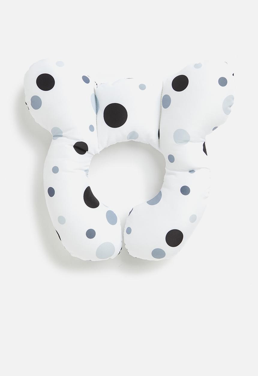 Pop Candy - Baby polka dot pillow - white