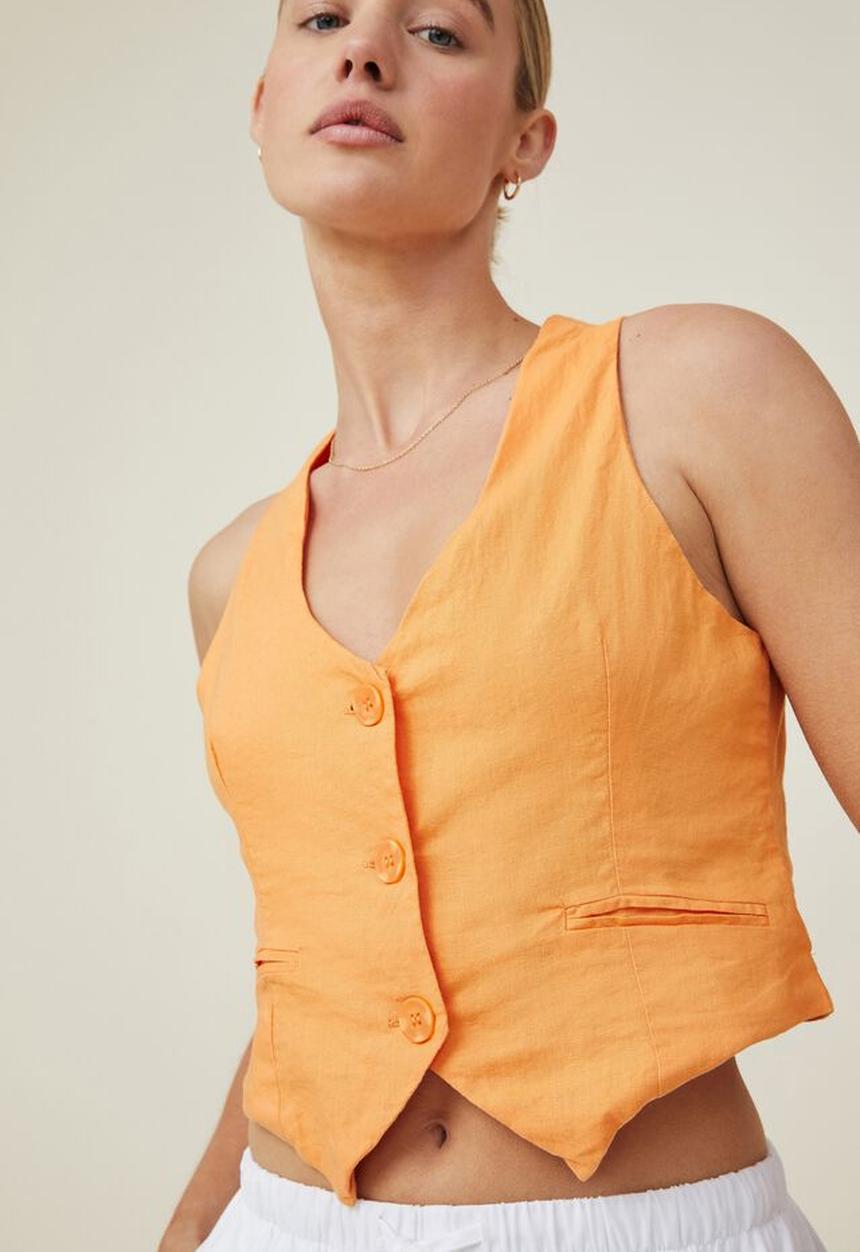 Cotton On - Haven vest - soft orange